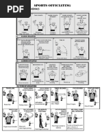 Sports Officiating Hand Signal Repaired
