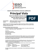 Principal Viola - New Audition Date