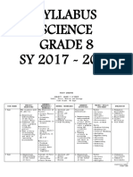 Syllabus - Grade 8 Science