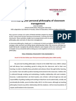 Unit 102082 Philosophy of Classroom Management Document R 2h2018 1