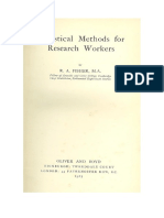 Metodos Estadisticos para Trabajadores de Investigacion - Libro Ronald A Fisher