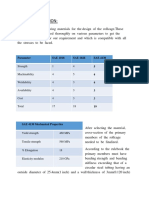 Material Selection:: Parameter SAE 1018 SAE 1026 SAE 4130