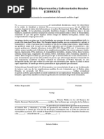 Declaración Jurada de Consentimiento Informado Médico