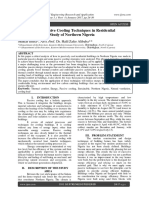 Application of Passive Cooling Techniques in Residential Buildings