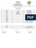 Matrix of Activities (Teachers' Day)