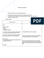 Writing Chemical Equations