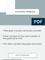 Basic Economic Problems