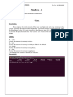 Practical - 1: AIM: Study of Basic Linux Network Commands