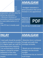 Inlay and Amalgam