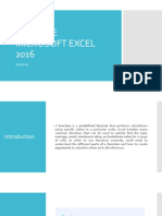 Advance Microsoft Excel 2016