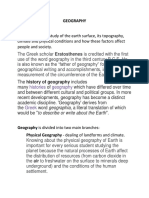 Geography: Climate and Physical Conditions and How These Factors Affect People and Society