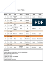 Curso: 1° Básico A: Bloque Hora Lunes Martes Miércoles Jueves Viernes