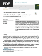 Failure and Root Cause Analysis of Vehicle Drive Shaft