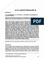 Feed Additives To Control Poultry: Salmonella in