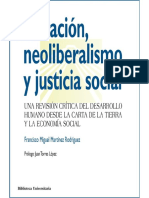 Neoliberalismo y Justicia Social