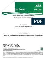 Joint Evaluation Report: Roseburg Forest Products Co