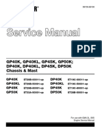 CATERPILLAR CAT DP50K FORKLIFT LIFT TRUCKS CHASSIS AND MAST Service Repair Manual SN ET28B-50001 and Up PDF