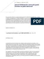 ¿Una Junta General Debidamente Convocada Puede Convertirse en Junta Universal