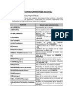 Glosario de Funciones de Excel