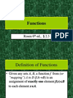 Functions: Rosen 6 Ed., 2.3