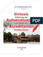 21.09.18 SINTESIS DE INFORME DE AUTOEVALUACION UNISINU Final - TMP - PDF