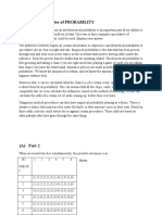 (B) Two Categories of PROBABILITY: Shown