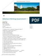 Veterinary Pathology Questionbank - 1: Online Space of Kerala's Veterinary Alumni