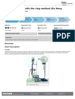 Surface Tension With The Ring Method (Du Nouy Method) : (Item No.: P2140500)