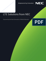 LTE Solutions From NEC: Long Term Evolution