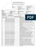 JoSAA 2019 - Locked Choices of The Application Number - 190320290024 PDF