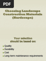 Landscape Material Selection