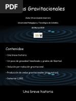 Ondas Gravitacionales Presentación PDF