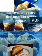 Eustiquio José Lugo Gómez - Baklava, Un Postre Delicioso Con Sabor Egipcio