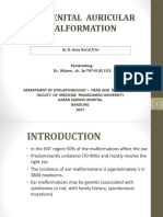 Congenital Auricular Malformation: Dr. R. Isma Nurul A'Ini