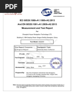 IEC 60529:1989+A1:1999+A2:2013 and EN 60529:1991+A1:2000+A2:2013 Measurement and Test Report