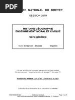 Brevet Des Collèges 2019: Les Sujets D'histoire-Géographie Série Générale