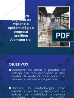 Presentación Programa de Vigilancia Epidemiologica Ladriller Alemana