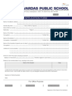 Alwardas Public School: Application Form