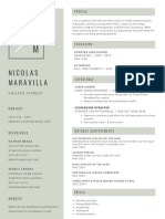 Nicolas Maravilla Resume