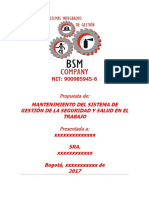 Propuesta Mantenimiento SG-SST