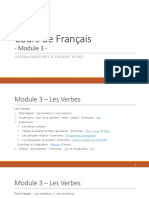 Cours de Français - Module 3