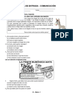 3° Marzo - Prueba de Entrada