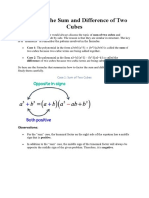 Factoring The Sum and Difference of Two Cubes Aaaa