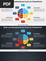 Brain and Nondirectional Cycle For Powerpoint: Presentationgo