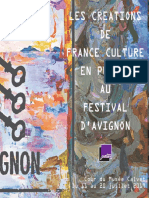 Les Créations de France Culture Au Festival D'avignon