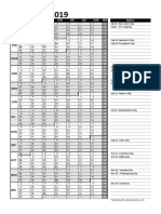 2019 Project Management Week No Calendar 07