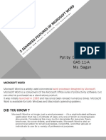 2 Advanced Features of Microsoft Word