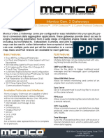 Monico Gen. 2 Gateway Datasheet PDF