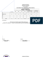 Mean Profile Diagnostic.