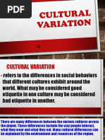 Cultural Variation